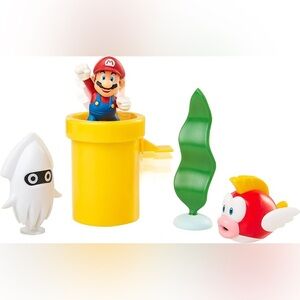 Nintendo Super Mario Underwater 2.5" Figure Diorama Play Set